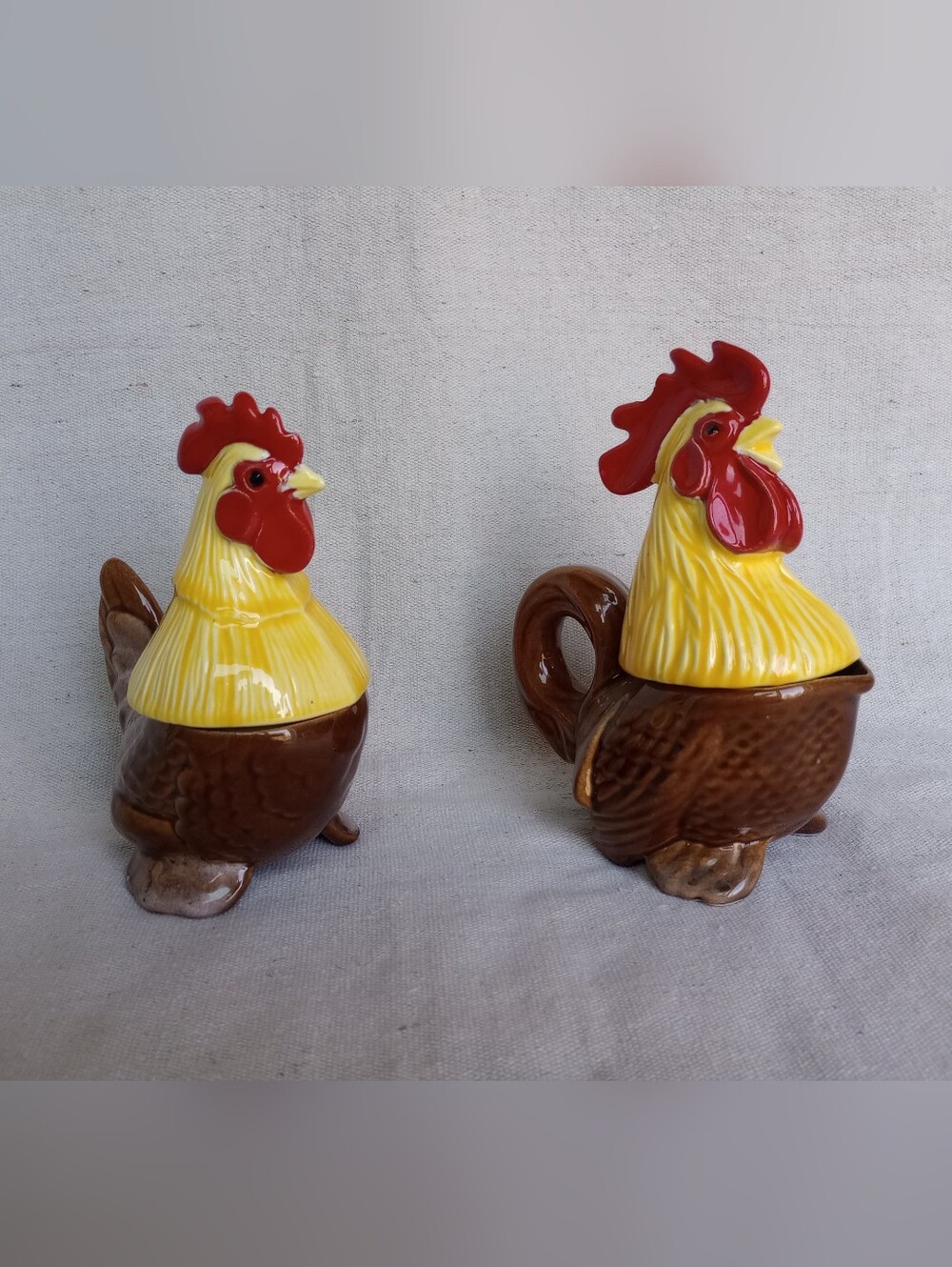 Vintage Riddell 1951 Chicken 4-in-1 Nesting Breakfast Set